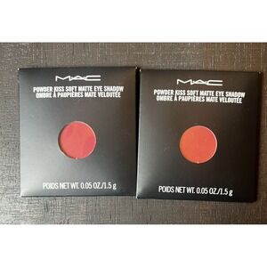 NEW Mac Eye Shadow Pro Palette Refill Powder Kiss Soft Matte A LITTLE TAMED X2